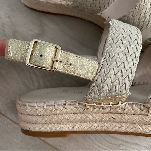 Caslon new golden beige strap espadrille sandals - Picture 5 of 9